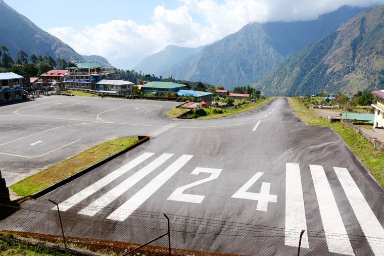 Tenzing-Hillary Airport in Nepal