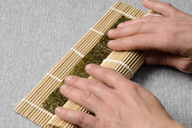 Bambusmatte für Sushi notwendig