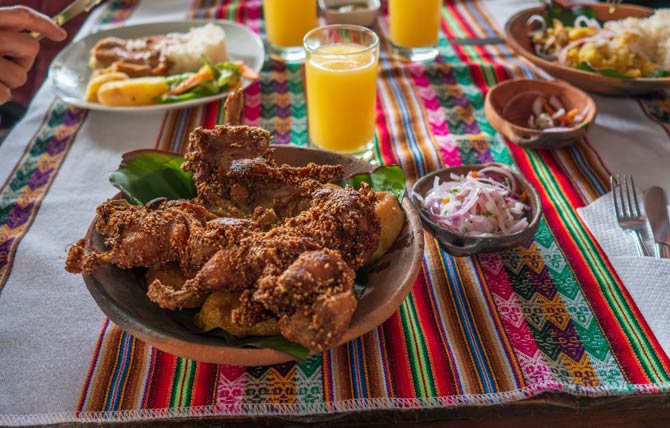 Meerschweinchen als Nahrungsmittel in Peru