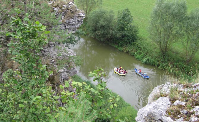 Rafting auf der Altmühl